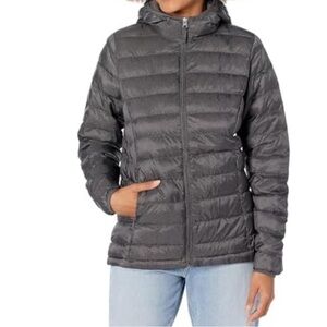 Puffer Jacket Dark Charcoal Gray Size 2X